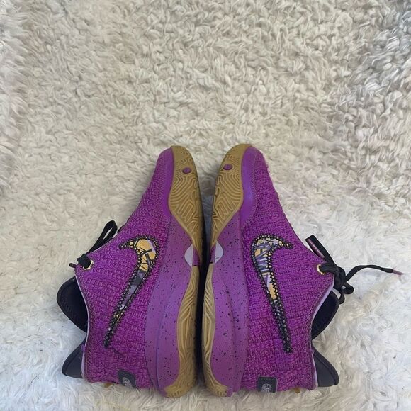 Nike LeBron 20 GS 'Young Heirs' FD0207-500 vivid purple kids sneakers SZ5Y - Picture 6 of 13